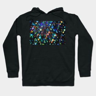 Holographic stars photographed through a prism Hoodie